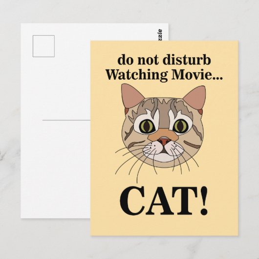 Funny Cat Face  Postkarte (Vorne/Hinten)