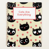 Funny Cat Faces Planer (Vorderseite)