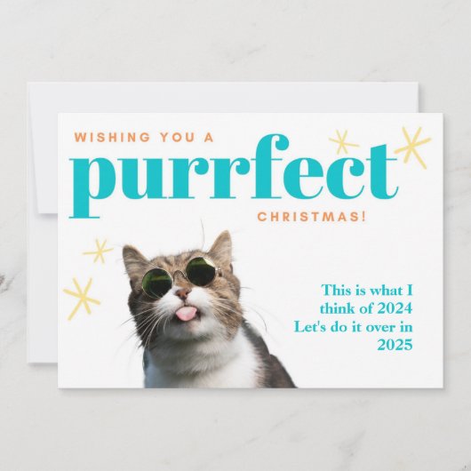 Funny Cat Farewell 202 Do it Over 2022 Weihnachten (Vorderseite)