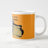 Funny Cat, Fat Cat, Funny Script Giant Coffee Mug Jumbo-Tasse (Rechts)