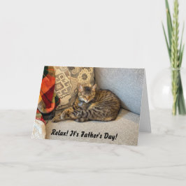 Funny Cat Father's Day Card Karte