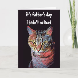 Funny Cat Father's Day Card Karte