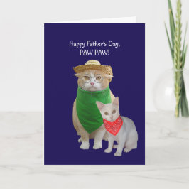 Funny Cat Father's Day Karte