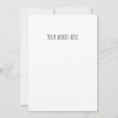 Funny Cat felines pudrigul flache Karte (Rückseite)