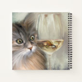 Funny Cat Fine Art Art Lover Notebook Notizblock (Rückseite)