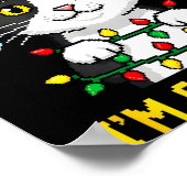 Funny Cat First Of All I'm A Delight Retro Gaming  Poster (Ecke)