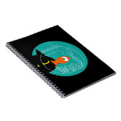 Funny Cat & Fish Notebook - Kuro Catto + Kin-chan Notizblock (Rechte Seite)