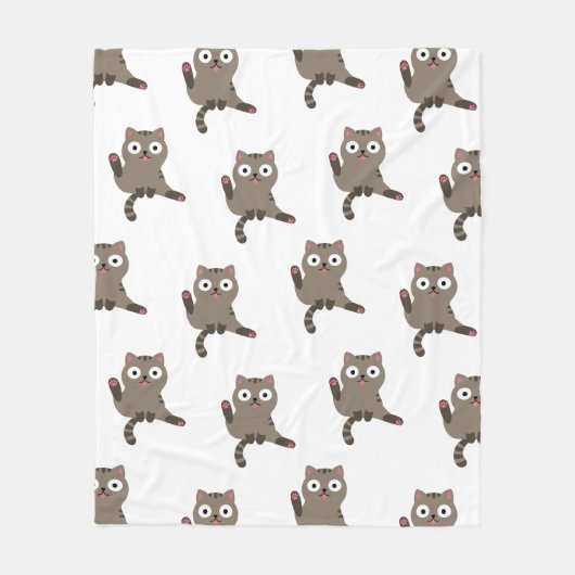 Funny Cat Fleecedecke (Vorderseite)