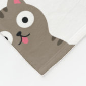 Funny Cat Fleecedecke (Ecke)