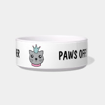Funny Cat Food Bowl Individuelle Name