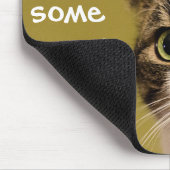 Funny Cat Foto Catnip Caption Mousepad (Ecke)