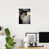 Funny Cat Foto Poster (Heimbüro)