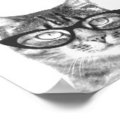 Funny Cat Foto Poster (Ecke)