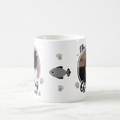 Funny Cat Foto Queen of Zoomies Kaffeetasse (Mittel)