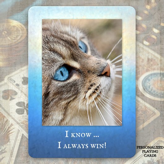 Funny Cat Foto Spielkarten Deck
