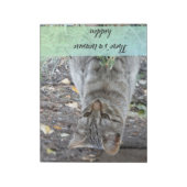 Funny Cat Fotografie Notizblock (Rotiert)