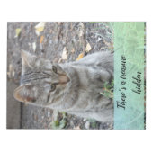 Funny Cat Fotografie Notizblock (Vorderseite)