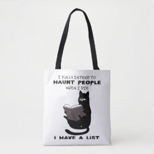 FUNNY CAT, Funny Black Cat Redewendungen, Katze le Tasche