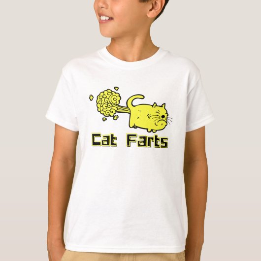 Funny Cat Furzen T-Shirt (Vorderseite)