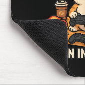 Funny Cat Gamer Indoor Introvertiert Lazy Spaß Pix Mousepad (Ecke)