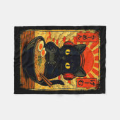 Funny Cat Gamer Men Anime Kawaii Gaming Headset Ca Fleecedecke (Vorderseite (Horizontal))