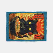 Funny Cat Gamer Men Anime Kawaii Gaming Headset Ca Fleecedecke (Vorderseite (Horizontal))