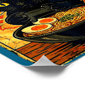 Funny Cat Gamer Men Anime Kawaii Gaming Headset Ca Poster (Ecke)