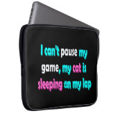 Funny Cat Gaming Laptopschutzhülle (Vorne Rechts)