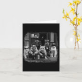 Funny Cat Gang Cat Gangster Cat Meme Gangster Katz Karte (Gelbe Blume)