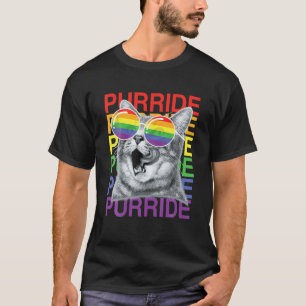 Funny Cat Gay Pride Monat 2022 Regenbogenflagge Su T-Shirt
