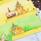 Funny Cat Geburtstagskarte Postkarte