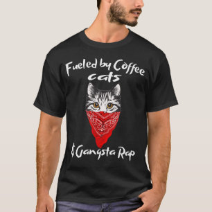 Funny Cat gefüllt mit Kaffeekatzen und Gangsta-Ra T-Shirt