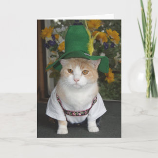 Funny Cat German Birthday Karte