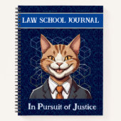 Funny Cat Geschenke für Anwälte der Anwaltskanzlei Notizblock (Vorderseite)