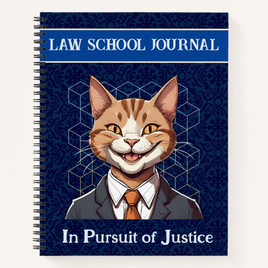 Funny Cat Geschenke für Anwälte der Anwaltskanzlei Notizblock (Vorderseite)