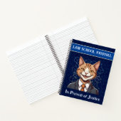 Funny Cat Geschenke für Anwälte der Anwaltskanzlei Notizblock (Innenseite)