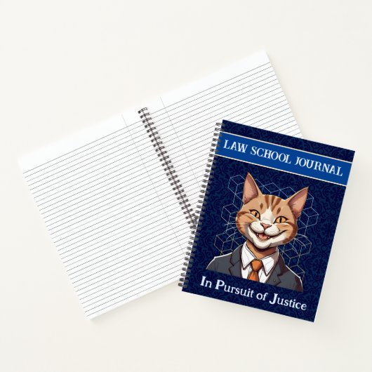 Funny Cat Geschenke für Anwälte der Anwaltskanzlei Notizblock (Innenseite)
