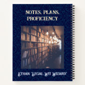 Funny Cat Geschenke für Anwälte der Anwaltskanzlei Notizblock (Rückseite)