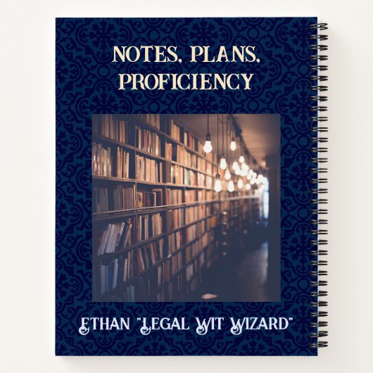 Funny Cat Geschenke für Anwälte der Anwaltskanzlei Notizblock (Rückseite)