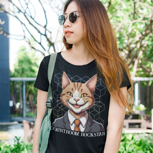 Funny Cat Geschenke für Anwälte der Anwaltskanzlei T-Shirt