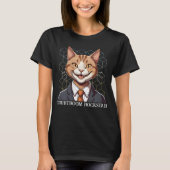 Funny Cat Geschenke für Anwälte der Anwaltskanzlei T-Shirt (Vorderseite)
