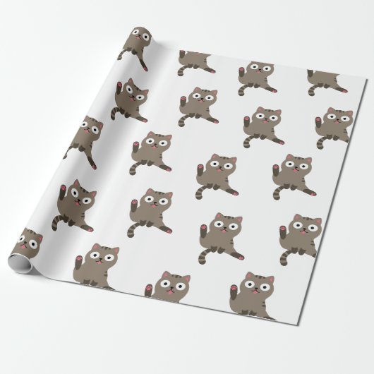 Funny Cat Geschenkpapier (Ungerollt)
