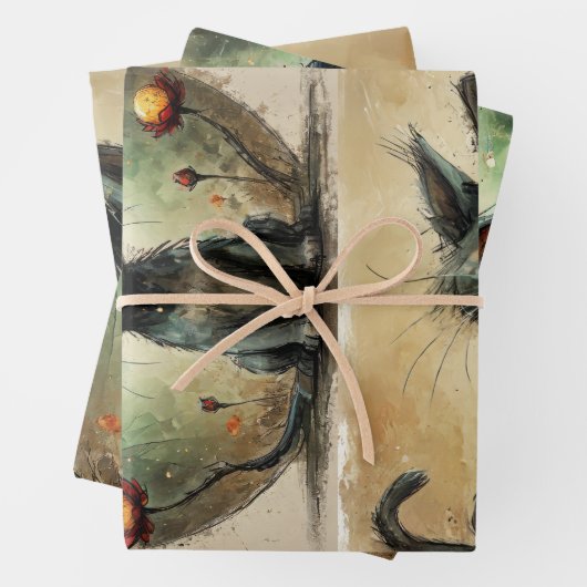 Funny Cat Geschenkpapier Set (Beispiel)