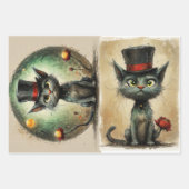 Funny Cat Geschenkpapier Set (Vorderseite)