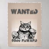 Funny Cat Gewollt Poster (Vorne)