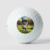 Funny Cat Golf Player, Golfball (Vorderseite)
