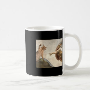 Funny Cat Gott Schöpfung Adam Meme Jesus Kaffeetasse