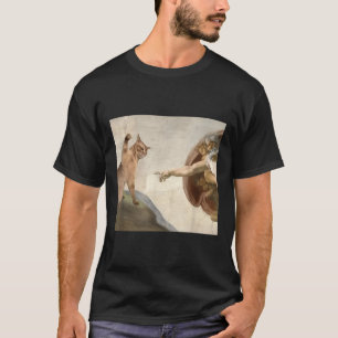Funny Cat Gott Schöpfung Adam Meme Jesus T-Shirt