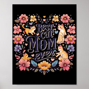 Funny Cat Grafik Frauen Mutter Katze Kätzchen Best Poster
