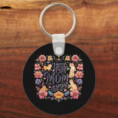 Funny Cat Grafik Frauen Mutter Katze Kätzchen Best Schlüsselanhänger (Vorderseite)